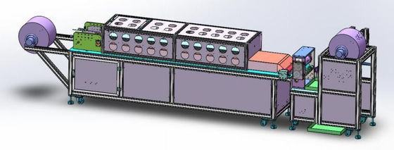 2400 pcs/h カスタマイズされた自動生産ライン 顔面マスクの詰め機