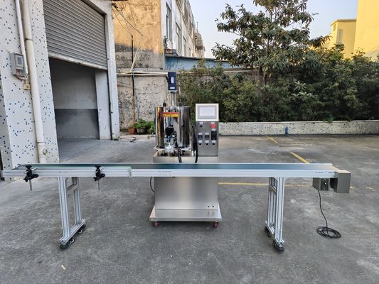 3 メートルコンベアベルトの単一のヘッドギアポンプ詰め機
