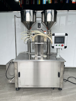 2色ボディローション スクリップ式加熱用詰め機 大容量